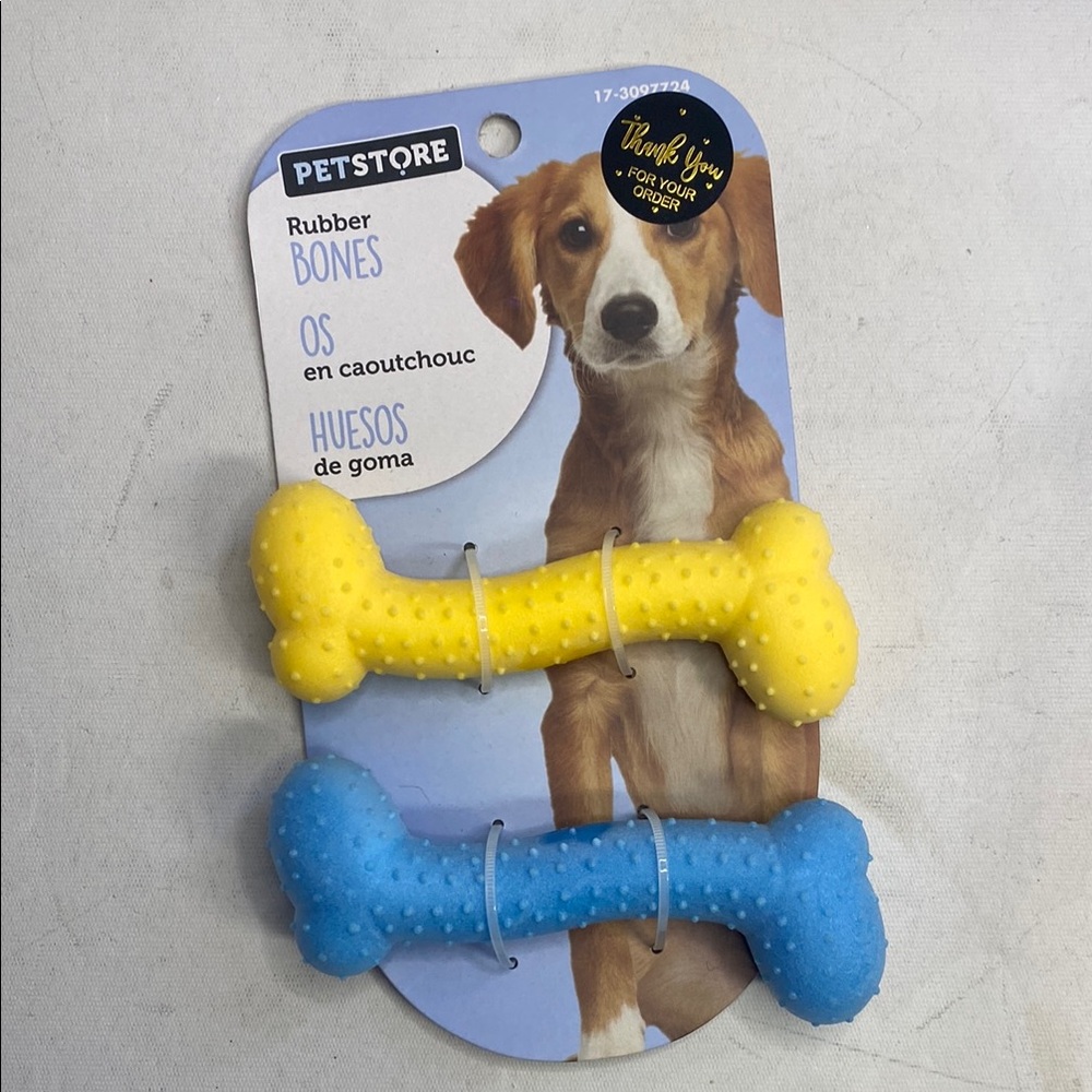 Yellow and Blue Dog Toys for Playful Pups